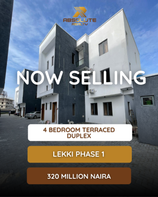 Distress 4 Bedroom Terrace Duplex, Lekki Phase 1, Lekki, Lagos, House for Sale