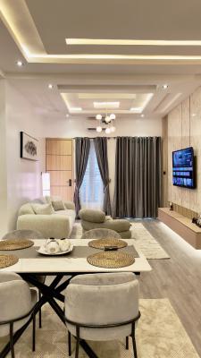Pristine Two-bedroom Snowdrop Apartments with Smart Lock, Pool & Ps5, Ten Minutes Drive to Lekki Phase One, Ikate, Lekki, Lagos, Flat / Apartment Short Let