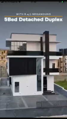 Smart 5 Bedroom Duplex, Ikota, Lekki, Lagos, Detached Duplex for Sale