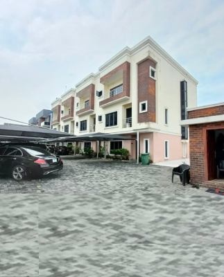 Well Built Fully Serviced 3 Bedroom Terrace Duplex with Bq, Lekki Phase 1, Lekki, Lagos, Terraced Duplex for Rent