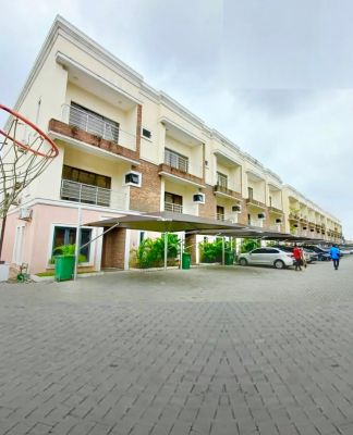 Luxury Fully Serviced 4 Bedroom Terrace Duplex with Bq, Lekki Phase 1, Lekki, Lagos, Terraced Duplex for Rent