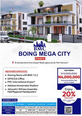 Boing Mega City Phase 3, Prime Residential Plots Near The Airport, Boing Mega City 3  Airport Road Igwuruta Ali, Port Harcourt, Rivers, Land for Sale