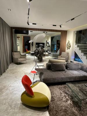 Luxury Three Bedroom Smart Apartment with Private Cinema, Off Bourdillon Road, Ikoyi, Lagos, Flat / Apartment Short Let