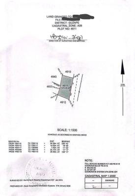 2 Serial Plot of Land, Guzape District, Abuja, Land for Sale