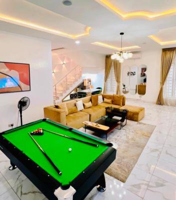 Book This Cute and Cozy 5 Bedroom Self Compound Duplex with Snooker, Oral Estate, Orchid, Lekki, Lagos, Flat / Apartment Short Let