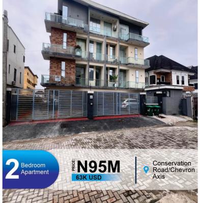 Lovely 2 Bedroom Apartment with Bq, Chevron, Lekki, Lagos, Block of Flats for Sale