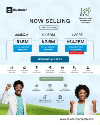 Dry  Estate Land, Ivy City, Ilado, Ijebu -ode Road, Ijebu East, Ogun, Mixed-use Land for Sale