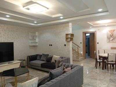 Furnished 4 Bedeoom Terrace Duplex Well Finished with a Bq, Guzape, Guzape District, Abuja, Terraced Duplex for Rent