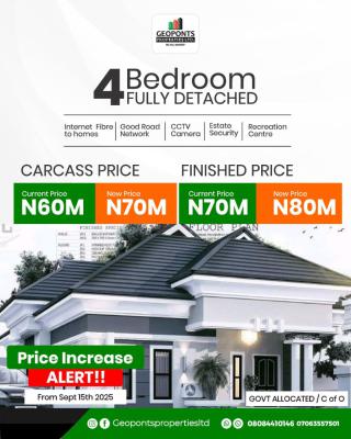 4-bedroom Fully Detached Bungalows, Ibeju Lekki, Lagos, Detached Bungalow for Sale