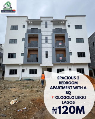 Biggest and  Spacious 2 Bedroom Apartment with a Bq, Ologolo Lekki Lagos, Ologolo, Lekki, Lagos, Flat / Apartment for Sale