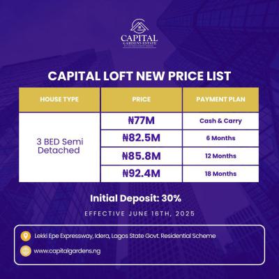 Estate Land Facing Expressway, Capital Loft Estate,  Lekki Expressway, Eleko, Ibeju Lekki, Lagos, Residential Land for Sale