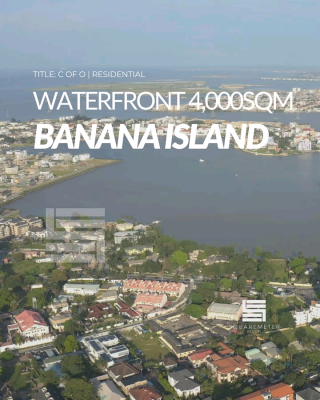 Banana Island Lands !!!   ️waterfront Land  4,000, Banana Island, Ikoyi, Lagos, Land for Sale