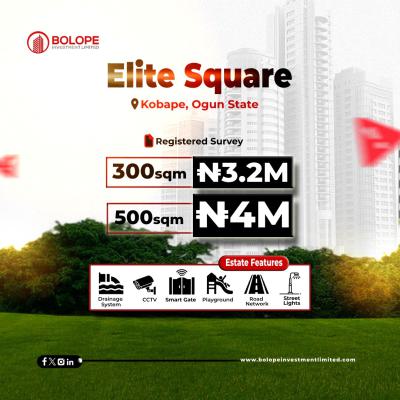 Elite Square Kobape, Obafemi Owode, Ogun, Residential Land for Sale