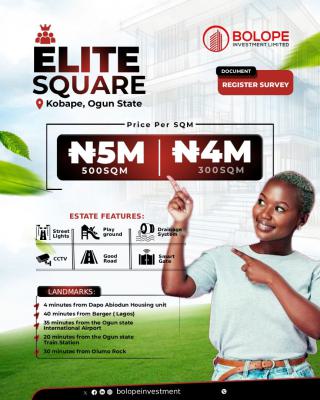 Elite Square, Kobape, Obafemi Owode, Ogun, Residential Land for Sale