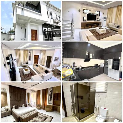 Luxury Fully Furnished 4bedroom Semi Detached House with Inverter/20kv, Idado Estate Lekki, Lekki, Lagos, Semi-detached Duplex for Rent