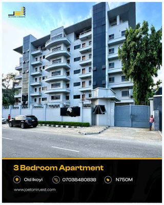 3 Bedroom Apartmentming Pool for  Locatio, Ikoyi, Lagos, Flat / Apartment for Sale