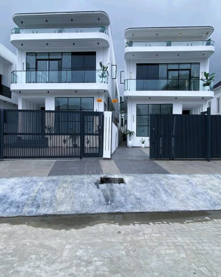 Brand New 5-bedroom Fully Detached Duplex with Bq    Locatio, Lekki, Lagos, House for Sale