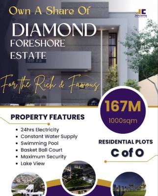 Own 1000sqm at Diamond Foreshore Estate, Asaba, Delta, Mixed-use Land for Sale