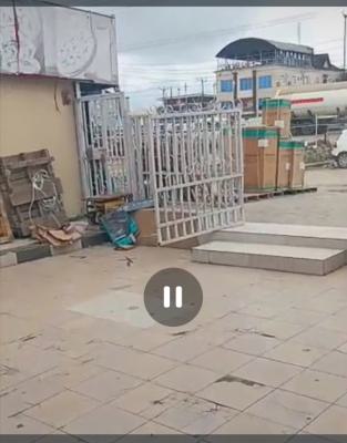 Commercial Building of Abott 210sqm Facing Express Way, Facing The Express Close to Road Safety By The Turning, Olokonla, Ajah, Lagos, Shop for Rent