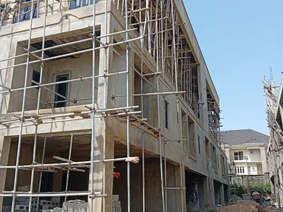 Ground and First Floor 3 Bedroom Maissonette with BQ — Alex Street, Guzape District, Abuja