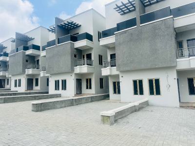 Brown New 4 Bedroom Terrace Duplex with Bq, Serene Environment, Guzape District, Abuja, Terraced Duplex for Rent