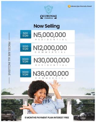 own a Plot in The Next Lekki! Invest Before Prices  Skyrocket, Olubunmi Commercial Located in Idowa, Omu-epe Ikorodu Road, Epe, Lagos, Mixed-use Land for Sale
