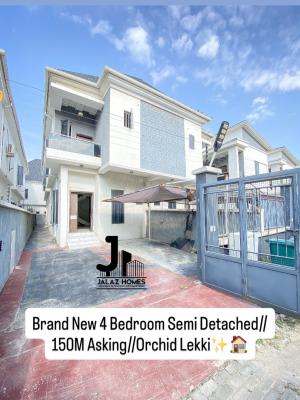 Brand New 4 Bedroom Semi Detached Home with a Bq, Lekki, Lagos, House for Sale