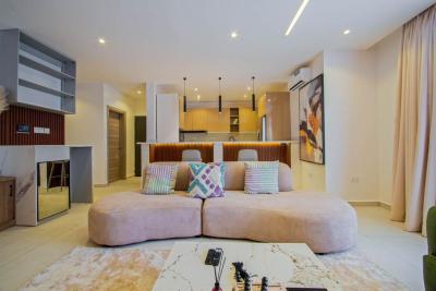 Cozy and New 2 Bedroom Apartment Available with a Rooftop Pool, Lekki Phase 1, Lekki, Lagos, Flat / Apartment Short Let