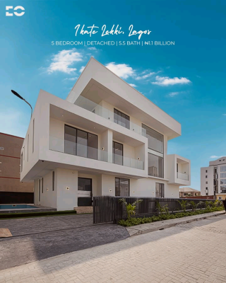 5 Bed  Detached House  5.5 Baths  Ikate, Lekki, Lagos  ₦1.1 Billi, Lekki, Lagos, House for Sale
