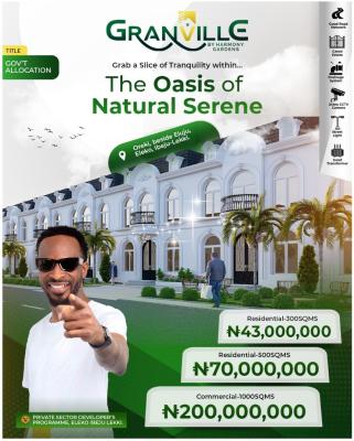 C of O and Government Allocated Estate Facing The Express, Granville Estate, Oreki, Eleko, Ibeju Lekki, Lagos, Mixed-use Land for Sale