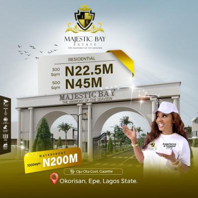 Waterfront Estate, Majestic Bay Estate, Okorisan, Epe, Lagos, Residential Land for Sale
