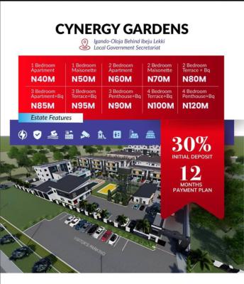 Synergy Gardens Luxury Homes in a Serene Location, Igando Oloja, Synergy Gardens, Ibeju Lekki, Lagos, Block of Flats for Sale