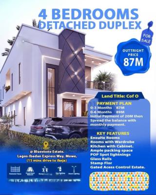 Top-notch 4 Bedroom Fully Detached Duplex  in Mowe Town, an Affordable Home That Suits Your Premium Comfort Here in, Mowe Town, Ogun, Detached Duplex for Sale