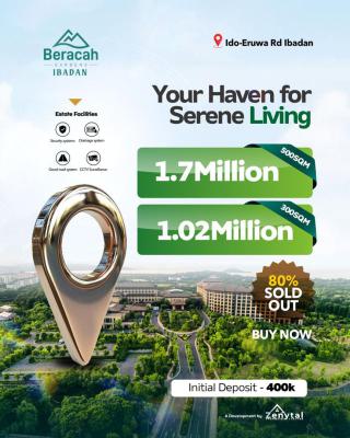 C of O Estate Land, Beracah Garden, Ido-eruwa Axis, Ibadan, Oyo, Residential Land for Sale