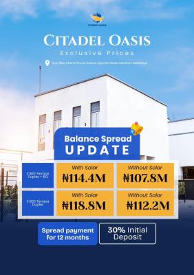 Citadel Oasis, Abraham Adesanya, Ogombo, Ajah, Lagos, Semi-detached Duplex for Sale