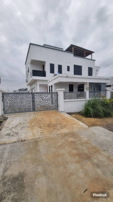 Gorgeous 4 Bedroom Detached Duplex with Penthouse in a Secured Estate, Ajah, Ajah, Lagos, Detached Duplex for Rent