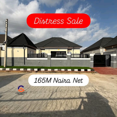 Distress  3 Bedroom Detached Bungalow 2, Karsana, Abuja, Detached Bungalow for Sale