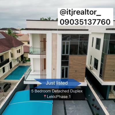 Stunning 5 Bedroom Detached Duplex with Swimming Pool,gym and Bq, Lekki Phase 1, Lekki Phase 1, Lekki, Lagos, Detached Duplex for Sale