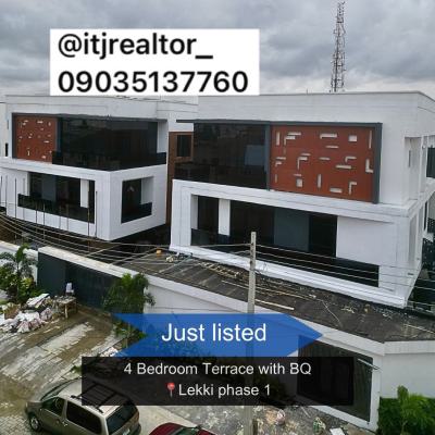 Lovely 4 Bedroom Terrace Duplex with Bq, Lekki Phase 1, Lekki Phase 1, Lekki, Lagos, Terraced Duplex for Sale