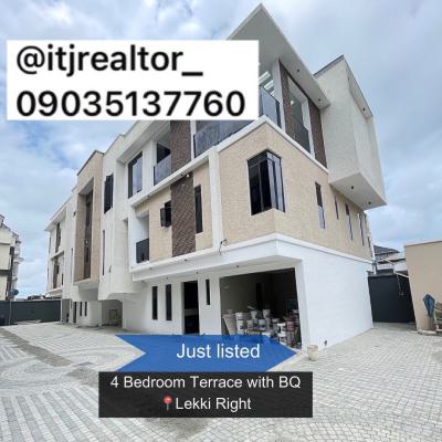 Stunning 4 Bedroom Terrace Duplex with Bq, Lekki Phase 1, Lekki Phase 1, Lekki, Lagos, Terraced Duplex for Sale