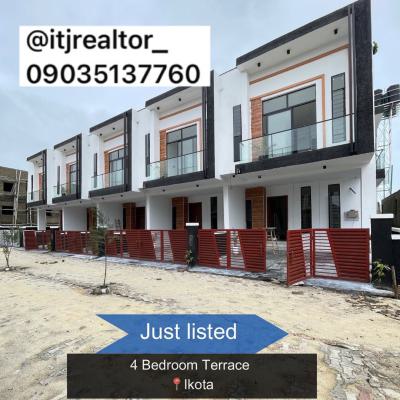 Lovely 4 Bedroom Terrace Duplex with Bq, Ikota, Ikota, Lekki, Lagos, Terraced Duplex for Sale