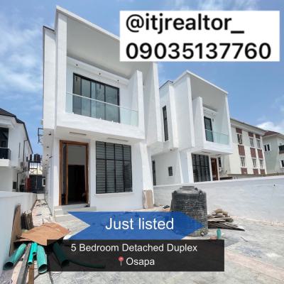 Stunning 5 Bedroom Detached Duplex with Bq, Osapa London, Osapa, Lekki, Lagos, Detached Duplex for Sale