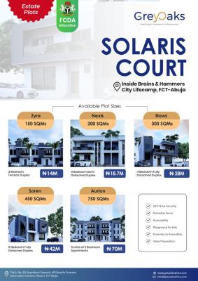 Residential Estate Plot with Fcda Approval, Solaris Court, Life Camp, Abuja, Residential Land for Sale