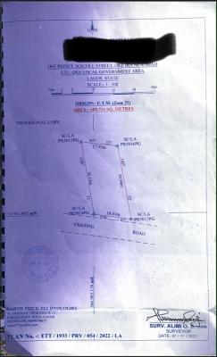 Land Measuring 600sqm on a Corner Piece, Oke Ira, Ajah, Lagos, Land for Sale