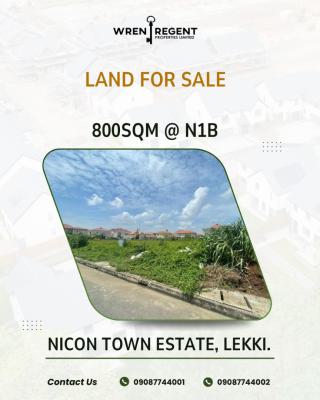 800 Sqm Prime Land, Nicon Town Estate, Nicon Town, Lekki, Lagos, Land for Sale