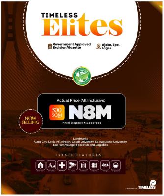 The Elites Estate, Ajebo, Epe, Lagos, Mixed-use Land for Sale