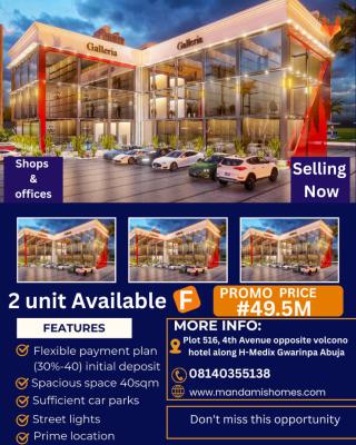 Shop/office Space, 4th Avenue, Along H-medix Road Opp. Volcano Hotel, Gwarinpa, Abuja, Plaza / Complex / Mall for Sale