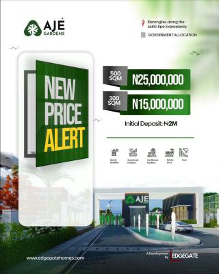 Government Allocation, Aje Gardens, Eleranigbe, Ibeju Lekki, Lagos, Residential Land for Sale