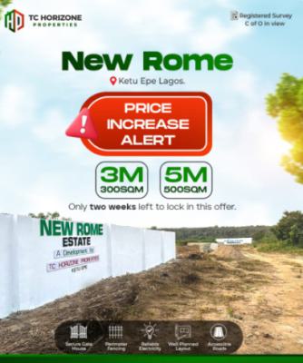The New Rome of Lagos, The New Rome Estate, Ketu, Epe, Lagos, Mixed-use Land for Sale