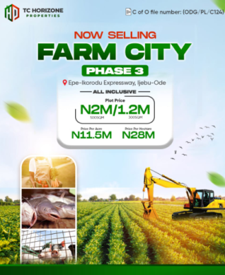 C of O Farmland, Farm City Phase 3,ilado,epe-ikorodu Expressway, Epe, Lagos, Commercial Land for Sale